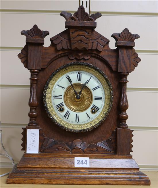 An Ansonia mantel clock, 38cm